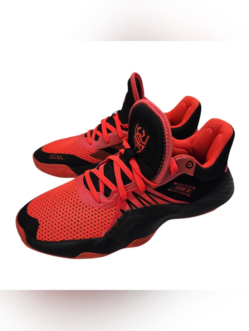 adidas Men's Red and Black Low-Top Athletic Shoes. Size 11.5